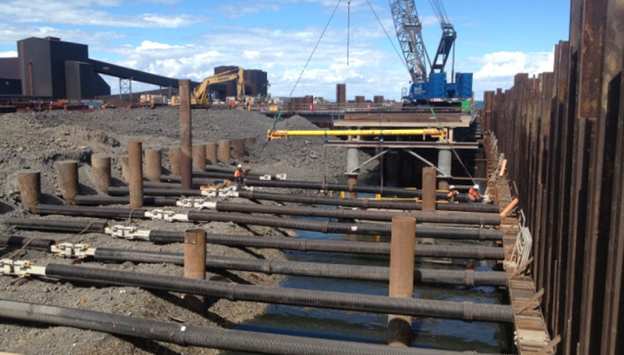 Whyalla Port Expansion - Berth construction